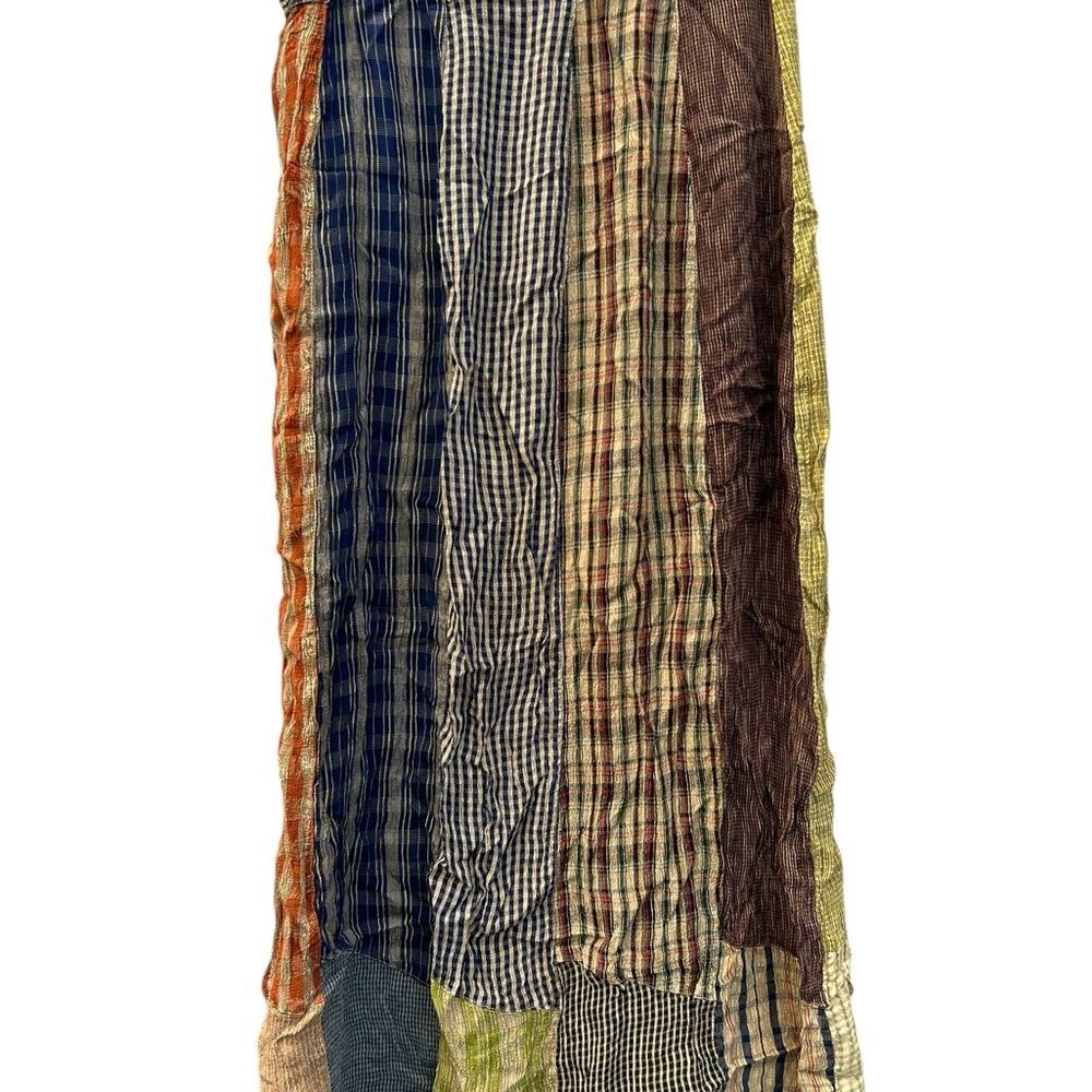 Sacred Threads Patchwork Maxi Skirt Sz M/L Bohemian Festival Folk Rustic Cottage - Picture 4 of 5